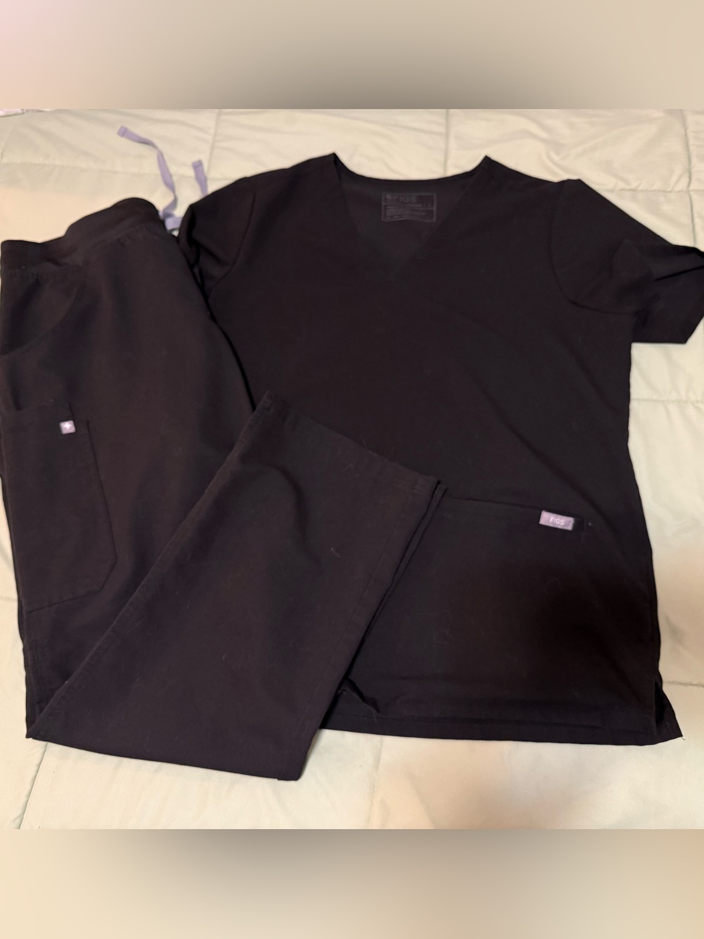 Figs Black Scrub Set